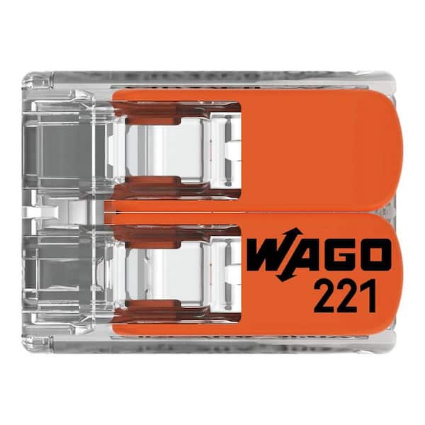 WAGO 221-412 Splicing Connector, max. 4 mm², 2-conductor