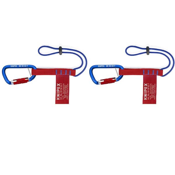 Tool Tethering Adaptor Straps with Captive Eye Carabiner, 13"
