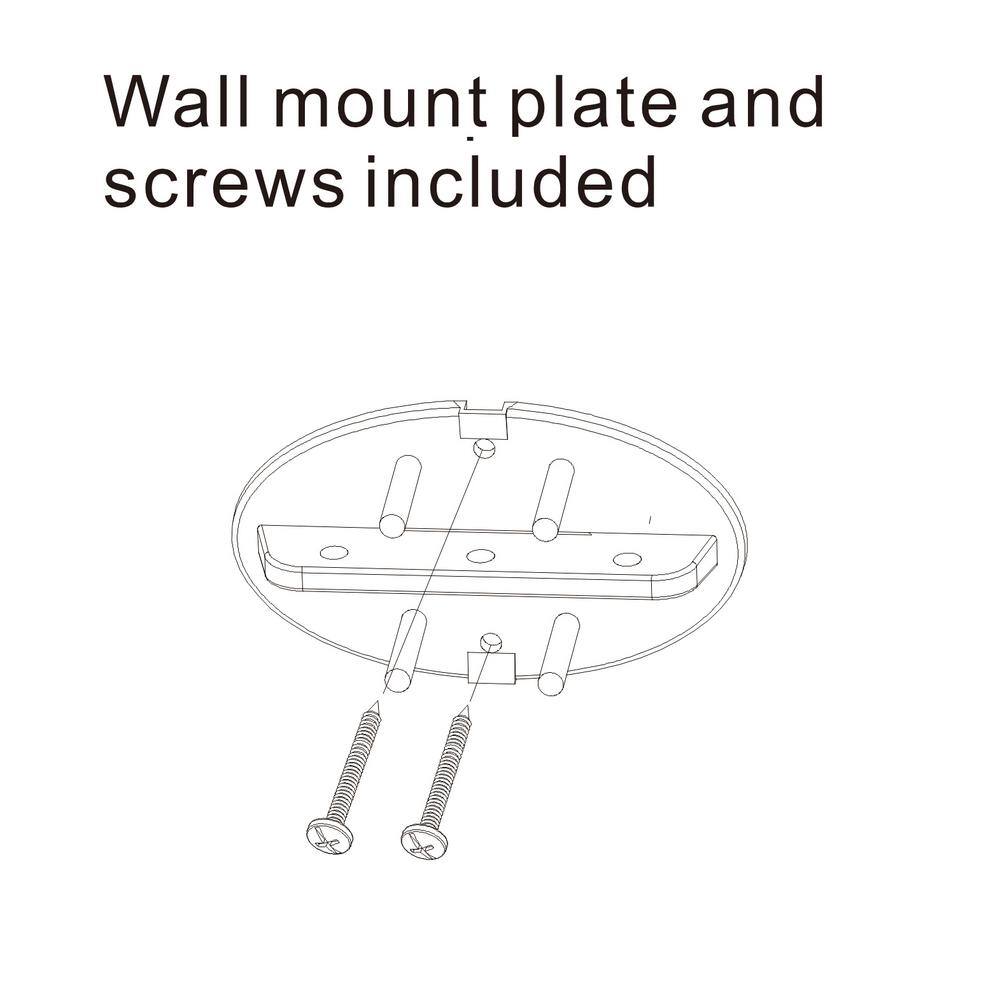 Bronze Wall Mounted Double Curved Aluminum Shower Rod