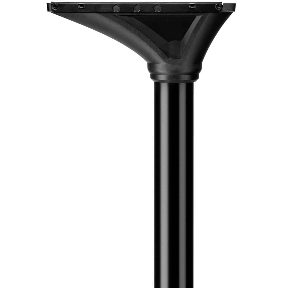 Elevado Black Galvanized Steel Decorative Mailbox Post