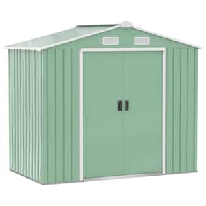 4.3 ft. W x 7 ft. D x 6 ft. H Metal Storage Shed with Dual Locking Doors (30 sq. ft.)