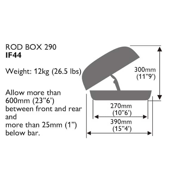 INNO 8-fishing Rack/carrier rod box IF44BK - The Home Depot
