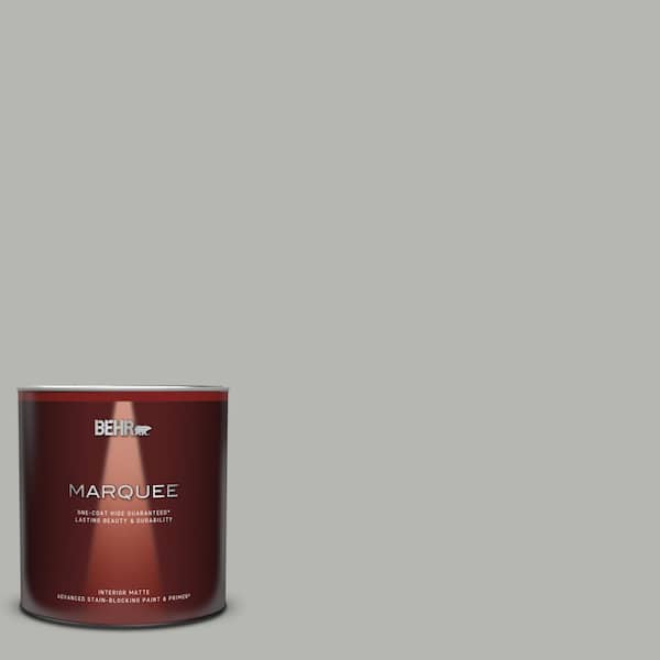 BEHR MARQUEE 1 qt. Home Decorators Collection #HDC-MD-26 Sonic Silver One-Coat Hide Matte Interior Paint & Primer