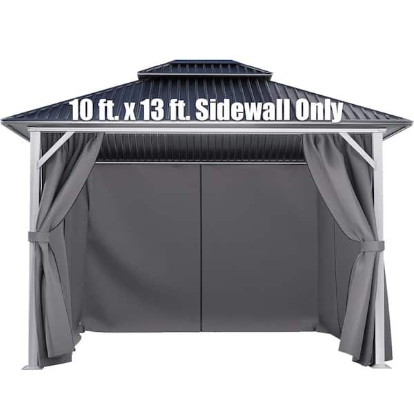 Aoodor 10 ft. x 13 ft. 4-Panel Universal Gazebo Sidewall Replacement