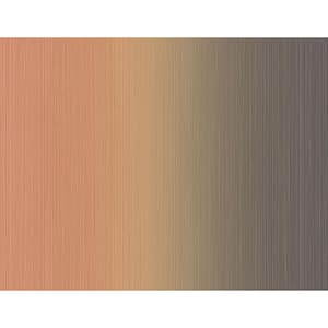 Shade Stripes Brown and Red Paper Non - Pasted Strippable Wallpaper Roll Cover 60.75 sq. ft.