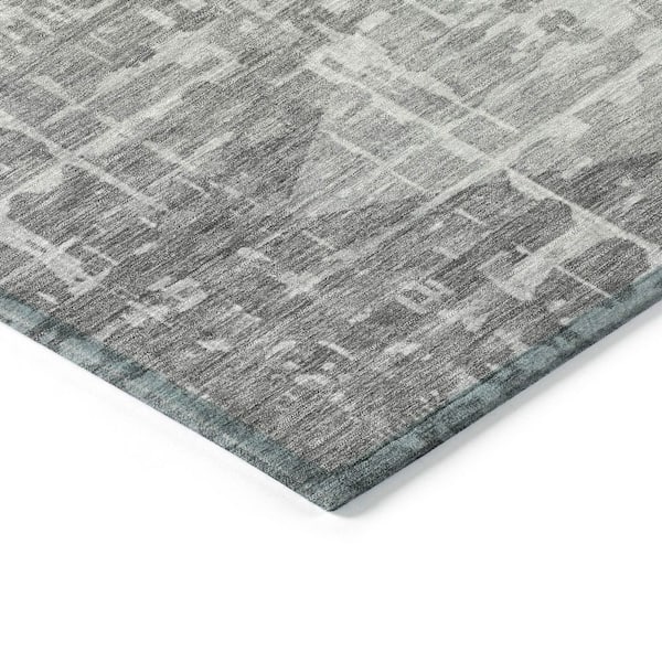 Chantille Machine Washable Indoor/Outdoor Abstract ACN2026 Gray 2 ft. 3 in. x 7 ft. 6 in. Runner Rug