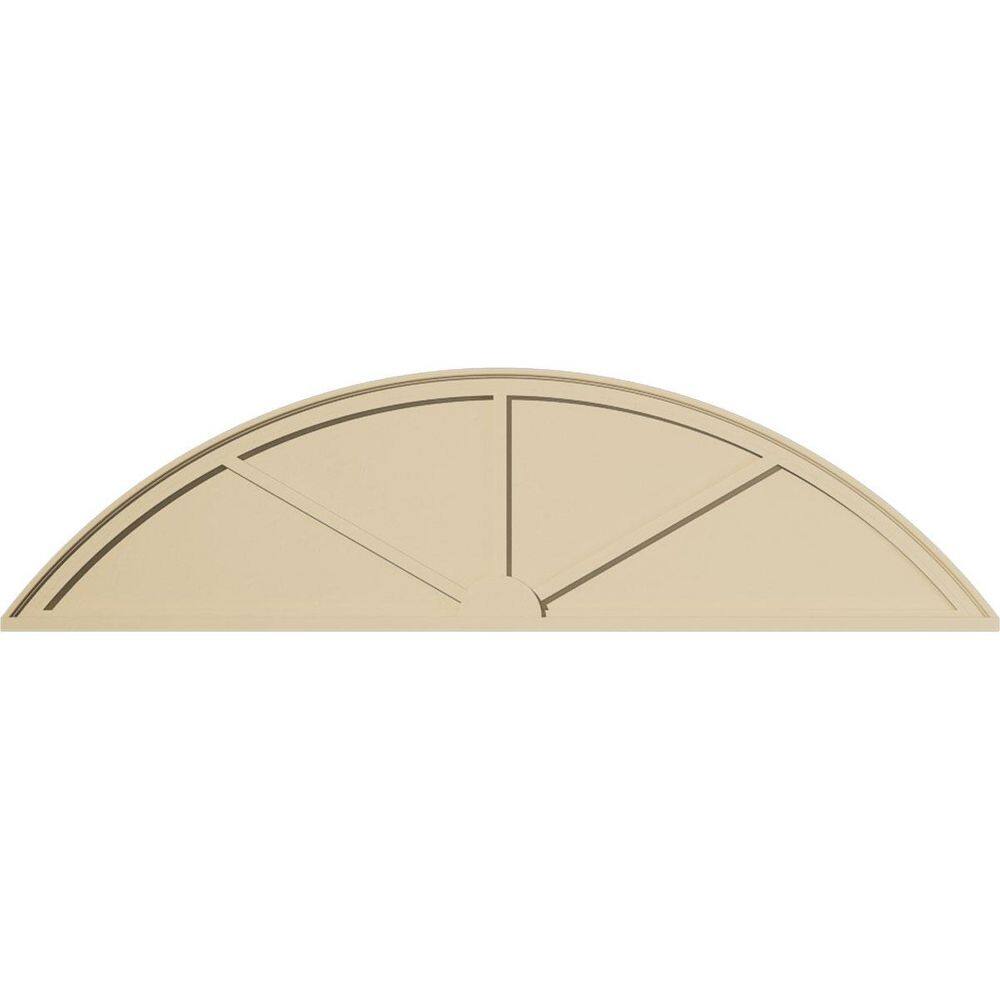 74 in. W x 19-1/2 in. H x 2 in. P Segment Arch 3 Spoke Signature Urethane Pediment, Primed Tan price history on PriceWatchPro