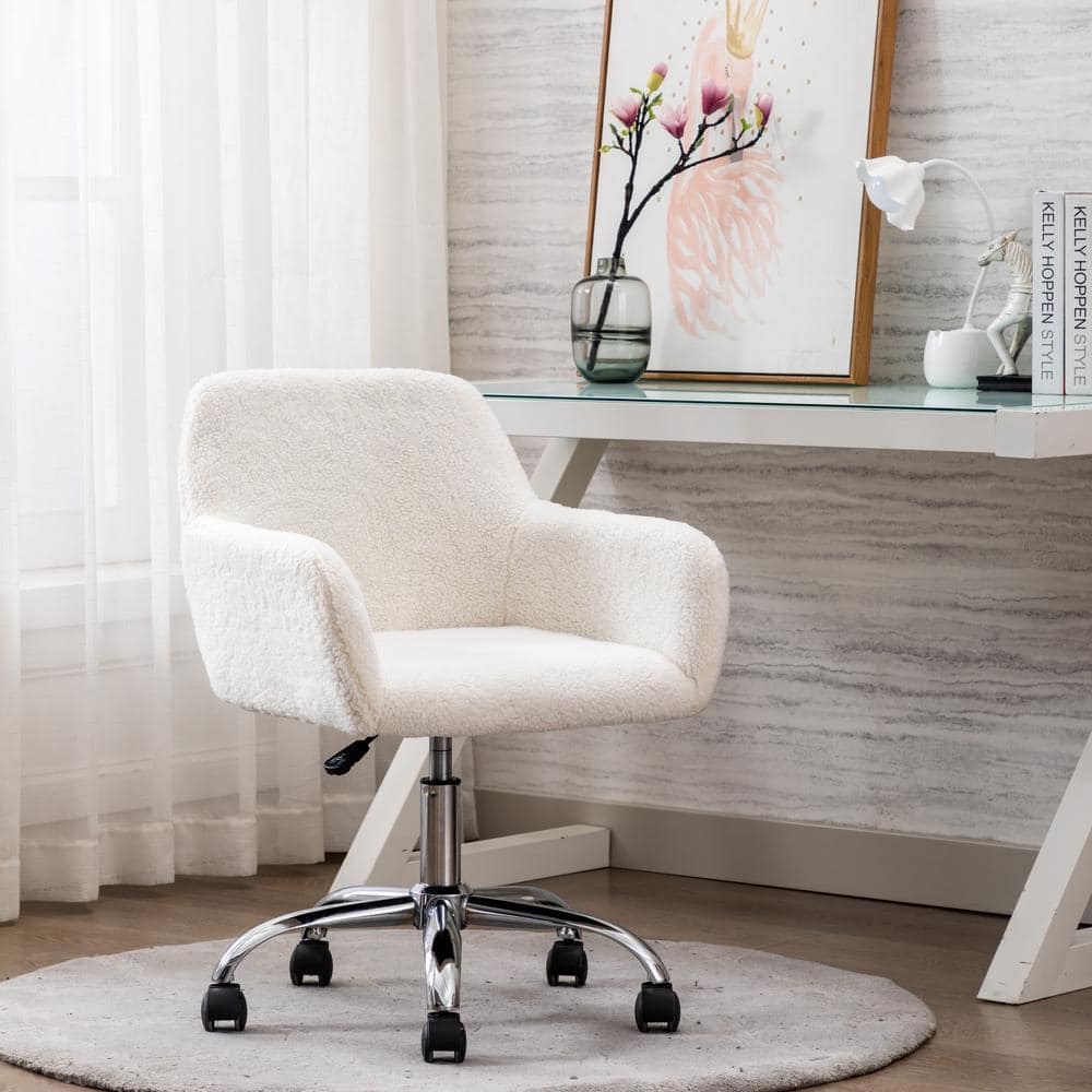 Comfortable desk chair online white