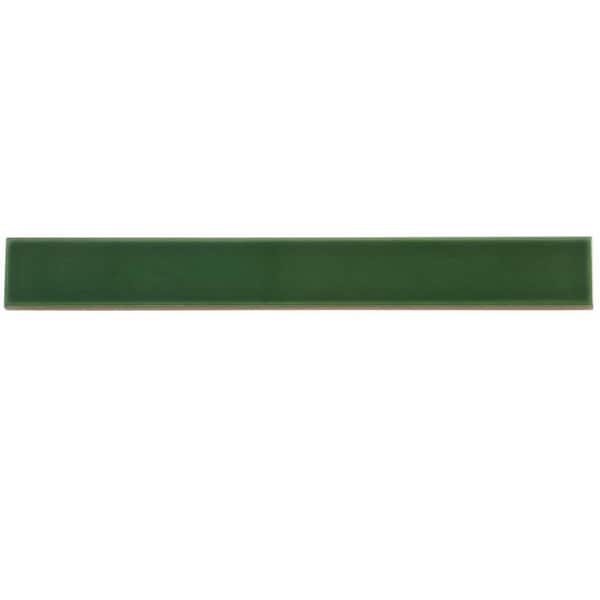 Horizonte 2 in. x 16 in. Glossy Forest Green Ceramic Subway Wall Tile (10.76 sq. ft./case)-50 Pack