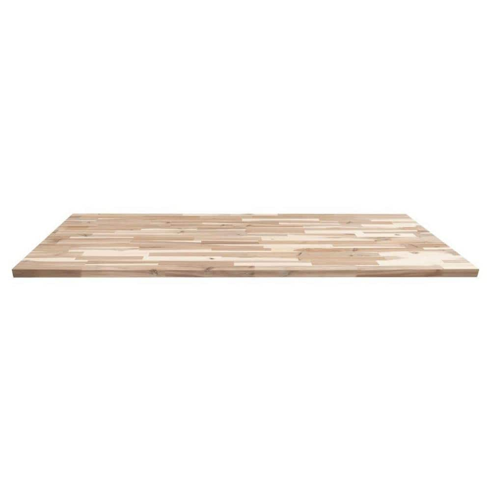 Msi 6 Ft L X 25 In D X 15 In T Unfinished Acacia Wood Butcher Block Island Countertop In 