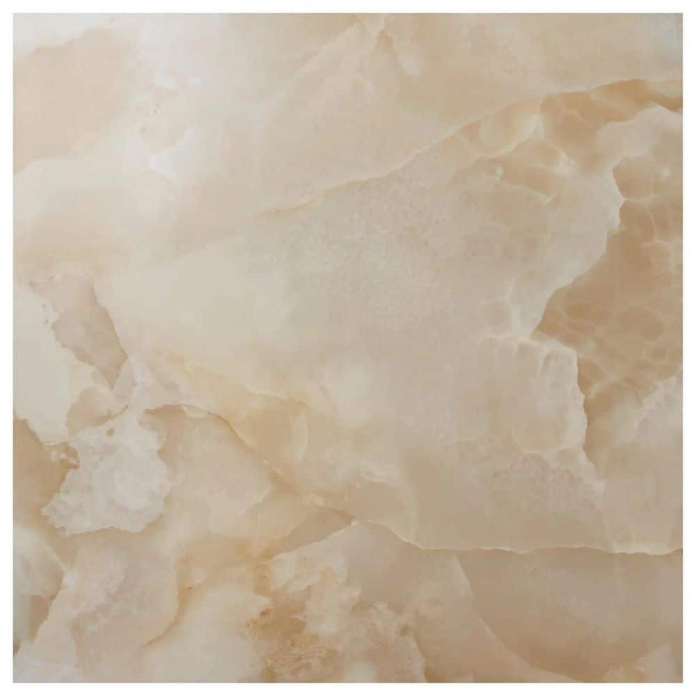 Avira Champagne Beige 8 in. x 0.35 in. Onyx Look Satin Porcelain Floor and Wall Tile Sample price history on PriceWatchPro