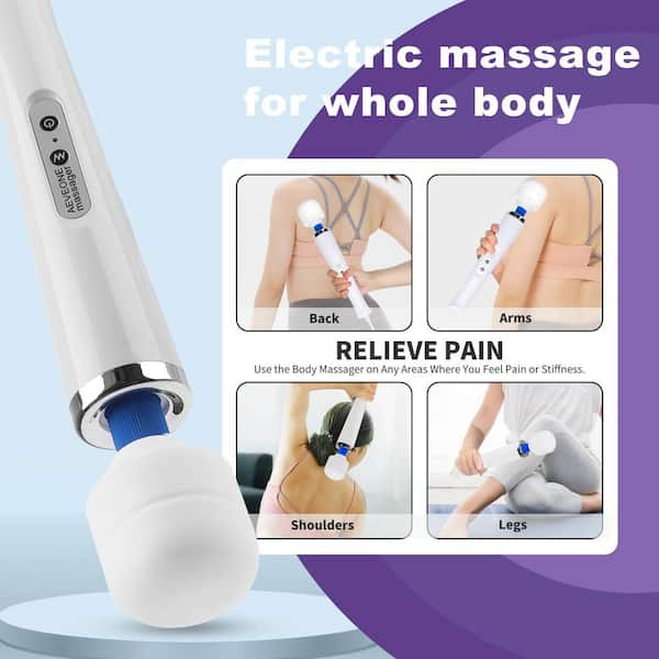 Numhew 10-Speed Vibration Massage Wand, with Multiple Frequency
