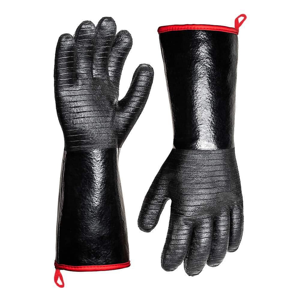 14 in. Black Neoprene Gloves with 932°F Extreme Heat Resistant, Waterproof for BBQ, Bakeware, Oven, Utensil, Kitchen price history on PriceWatchPro