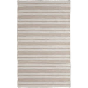 10 X 14 Black and White Striped Area Rug