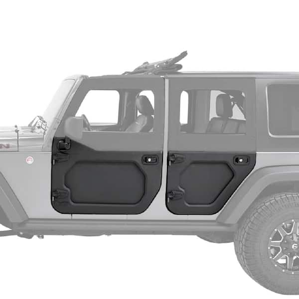 Bestop CORE Doors - '07-'18 Wrangler JK 4DR; Rear Lower Doors (Black ...