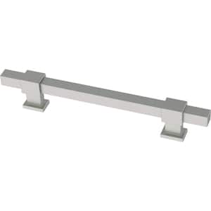 Square Bar Adjusta-Pull Adjustable 1-3/8 to 5-6/15 (35-160 mm) Modern Matte Satin Nickel Cabinet Drawer Pulls (5-Pack)