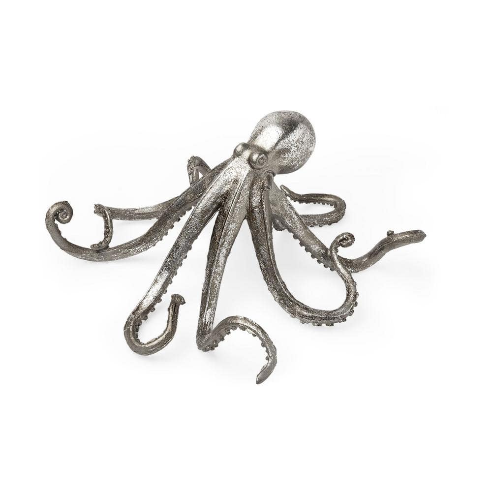 12 in.Silver Resin Octopus Sculpture price history on PriceWatchPro