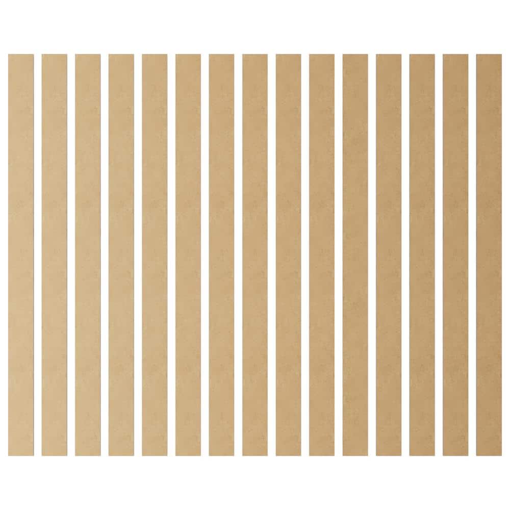 Dark Grey Acrylic Decorative Wall Panel Kit with Adjustable Slats