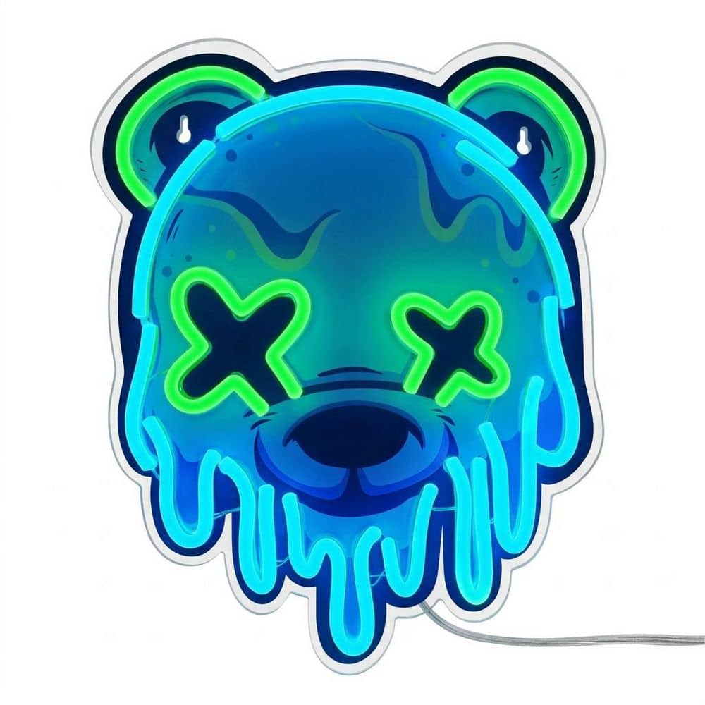 neon sign トレーナー 値下げ可 Afoxsos Ice Bear Neon Series Acrylic LED Neon Light USB Powered