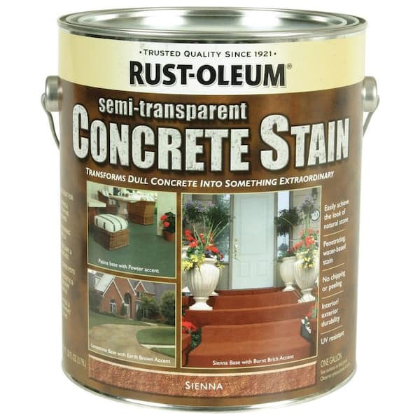 Rust-Oleum Concrete Stain 1 gal. Sienna Interior/Exterior Semi-Transparent Stain (Case of 2)