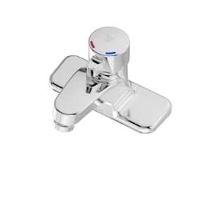 Scot 4 in. Centerset Single Handle Metering Bathroom Faucet with Adjustable Flow Time in Chrome