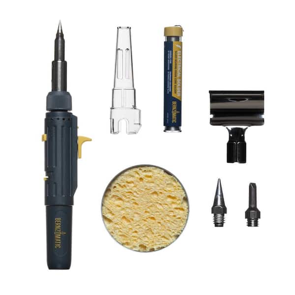 Bernzomatic Detail Cordless Pen Torch Butane Torch Kit with 7 Settings and Case