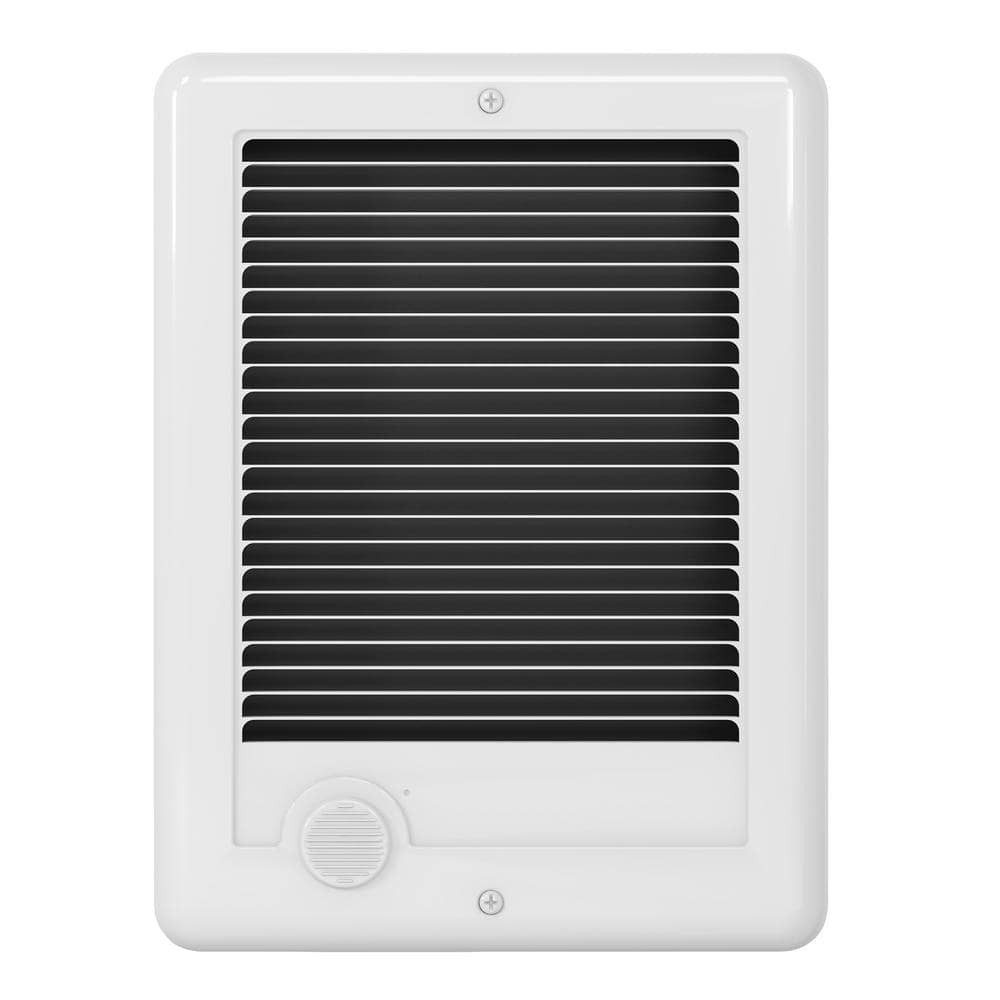White Electric Forced Air Wall Heater with Automatic Shut-off