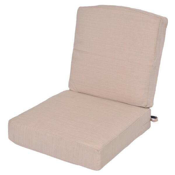 Unbranded Oak Cliff 24.5 x 25 Outdoor Lounge Chair Cushion in Standard Oatmeal