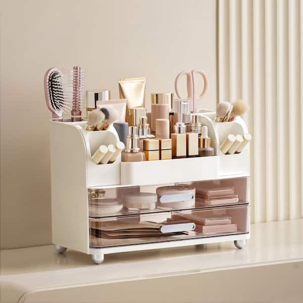 Wudkey Multi-Compartment Countertop Vanity Organizer with