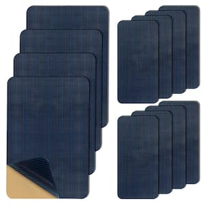 4 in. and 12 in. Blue Pool Safety Cover Patch Kit for Floor Protection Patches (12-Piece)