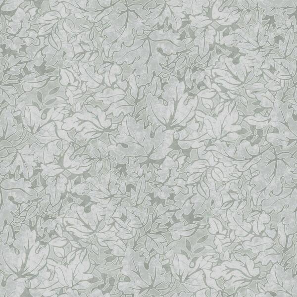 Laura Ashley Corrina Leaf Mineral Green Removable Wallpaper Sample