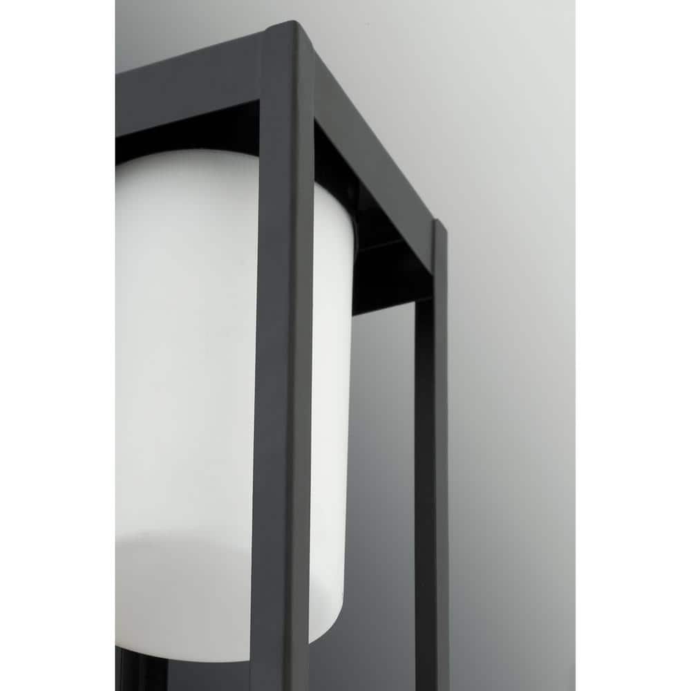 Patewood Black Stainless Steel 19.38" Outdoor Post Lantern