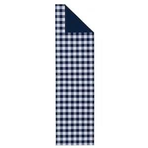 Buffalo Check 13 in. W x 48 in. L Navy Checkered Polyester/Cotton Table Runner