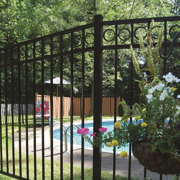 3/4 in. x 2 in. x 2 in. Heavy-Duty Black Aluminum Angle Fence Bracket Kit (3-Pack)