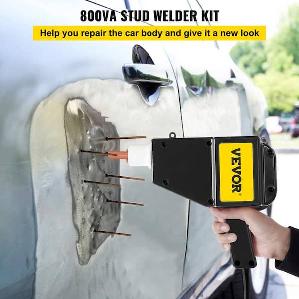 VEVOR Dent Puller Stud Welder 110-Volt Spot Dent Repair Kit 800VA 1000 Nails for Car Body Panel