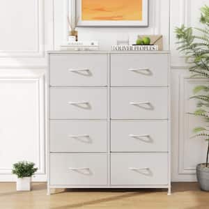 WONDER COMFORT White 9-Drawer 11.8 in. W Chest of Drawers Fabric