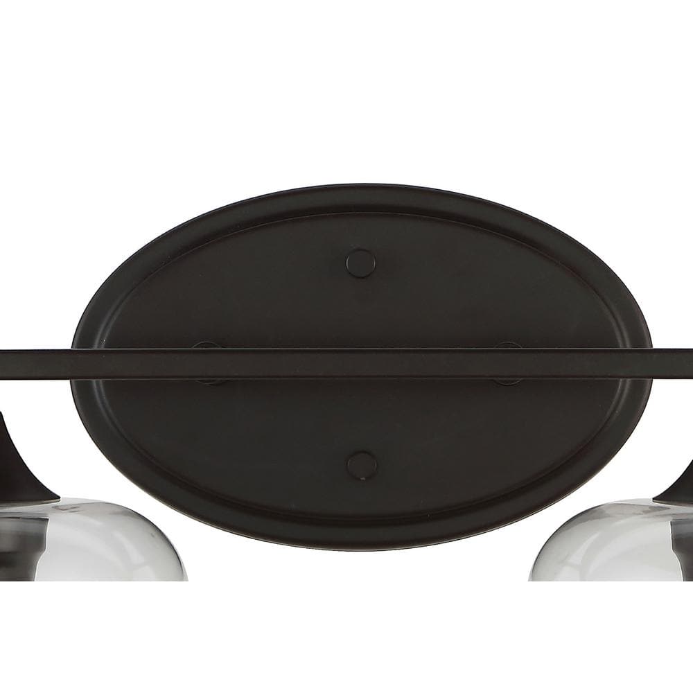 Jayne 16" Oil-Rubbed Bronze and Clear Glass Vanity Light