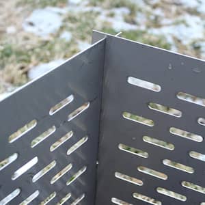 Portable Interlocking Stainless Steel Fire Pit Screen