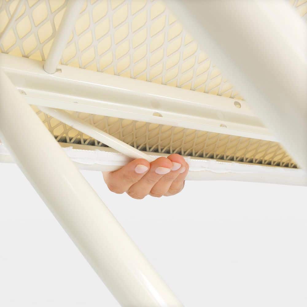 Brabantia Fresh Breeze Blue Freestanding Ironing Board with Metal Steam Unit Holder