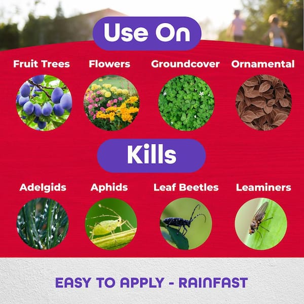 Annual Tree and Shrub Insect Control with Systemaxx, 32 oz. Concentrate, Year Long Protection and Bug Killer