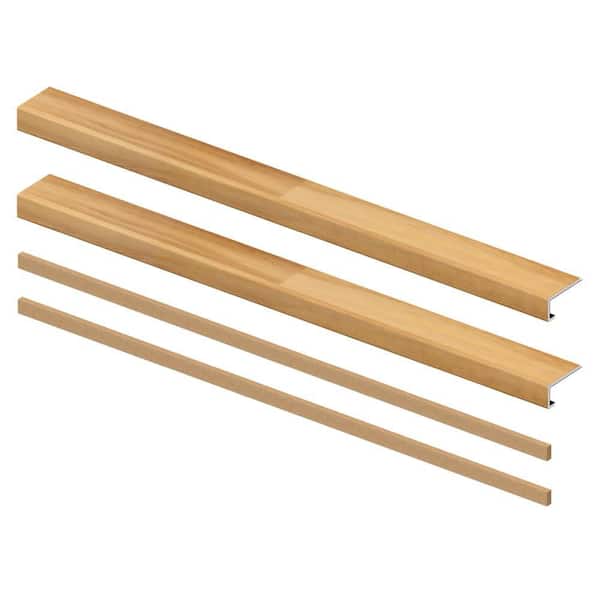 Pinecrest 6.5 mm x 46 in. x 4 in. Exact Match Small Square Nose Open Stair Return/Landing Kit (2-Pack)