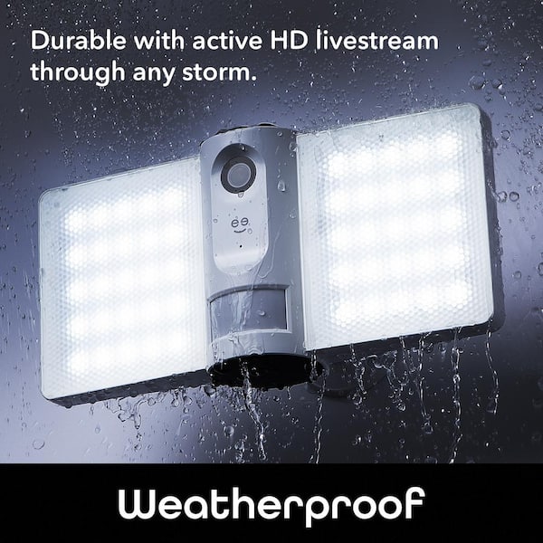 Night Vision Merkury Innovations Smart Floodlight 1080p Camera
