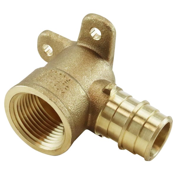 5 Pack – 3/4" PEX X 3/4" Female NPT Drop Ear Elbow Fittings, Lead-Free, Crimp Style 2 thumbnail image