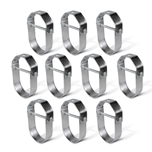PLUMBFLEX 1 in. Clevis Hanger for Vertical Pipe Support in Standard Electro Galvanized Steel (10-Pack)