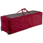 Cranberry Artificial Tree Storage Bag for Trees Up to 9 ft. Tall Seasons Holiday Tree Rolling Storage Duffel