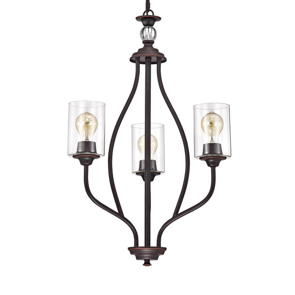 Edvivi 3 Light Oil Rubbed Bronze Traditional Chandelier With Clear   Oil Rubbed Bronze Edvivi Chandeliers Epj5677ob 64 1000 