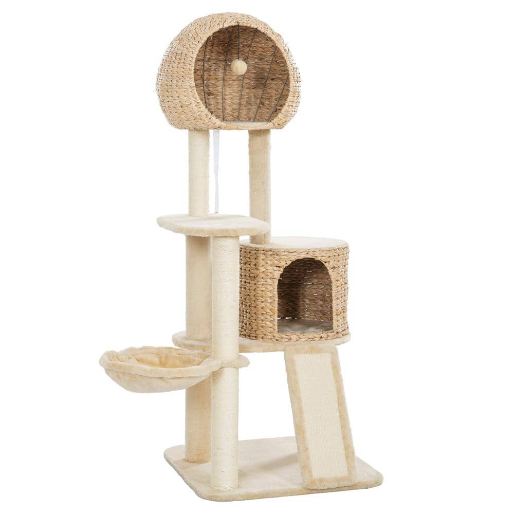 1Piece Bath Accessory Set Freestanding Cat Climber Set 2Perches, 2