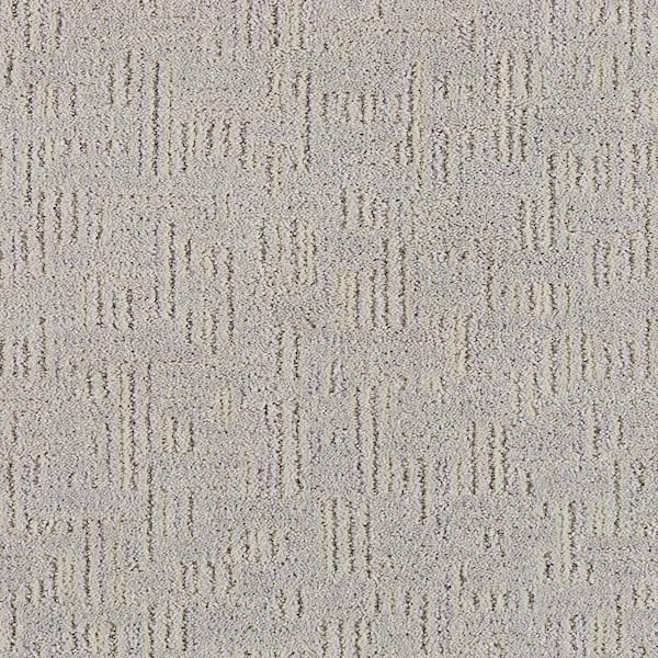 Star of the Show Oceanic Gray 37 oz. Polyester Pattern Installed Carpet