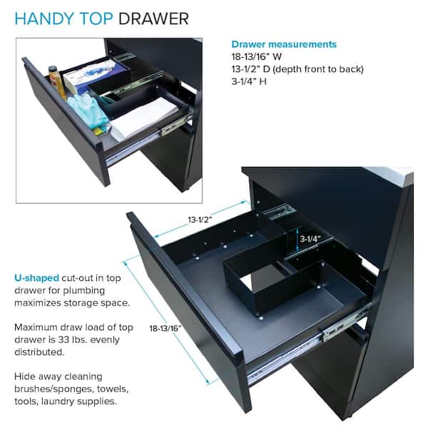 Transolid All-in-One 22 in. x 22 in. x 35 in. Metal Drop-In