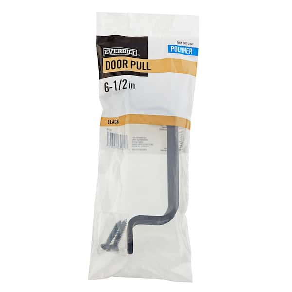 6-1/2 in. Black Polymer Door Pull